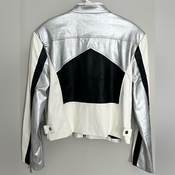 Steve Madden Helayna Colorblock Moto Jacket - Picture 4 of 5